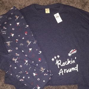 Hollister pajama set